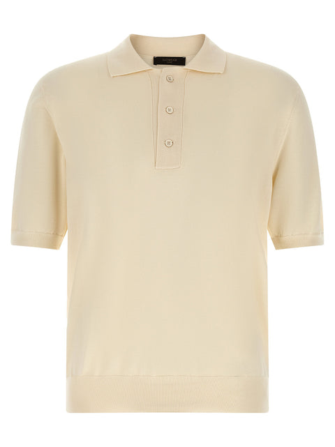 Zanone Cotton Knit Polo Shirt
