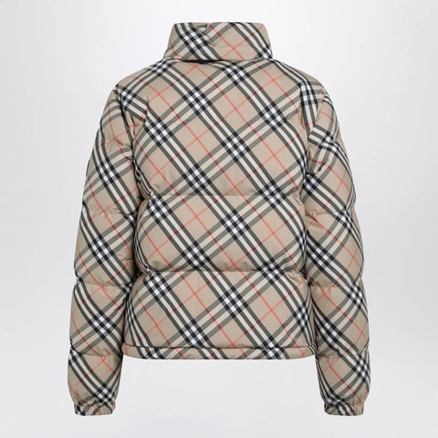 Burberry Sand Check Ambleside Down Jacket