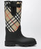 Burberry Tall black Marsh Stamp rubber boots