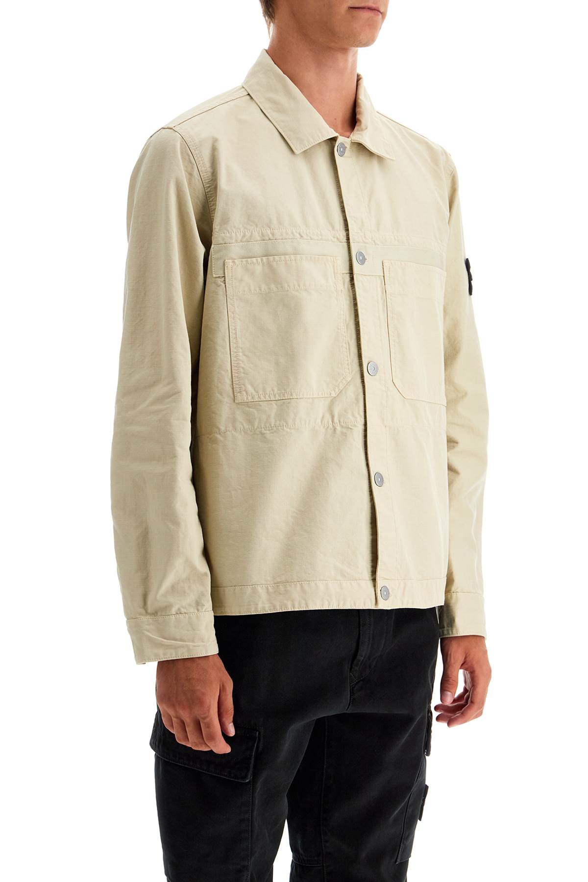 Stone Island cotton ripstop overshirt-Vests-Stone Island-m-Urbanheer