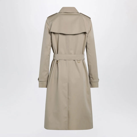 Burberry Long Kensington Heritage cotton trench coat in honey