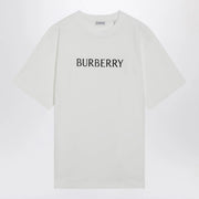 Burberry White T-shirt with logo print