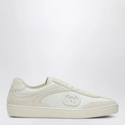 GUCCI Sneakers with GG cross in white leather and mesh