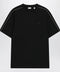 Burberry Cotton T-shirt with Check trim in black