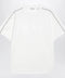 Burberry Cotton T-shirt with Check trim in Chalk