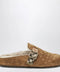 Burberry Urchin clog in shearling Check jute