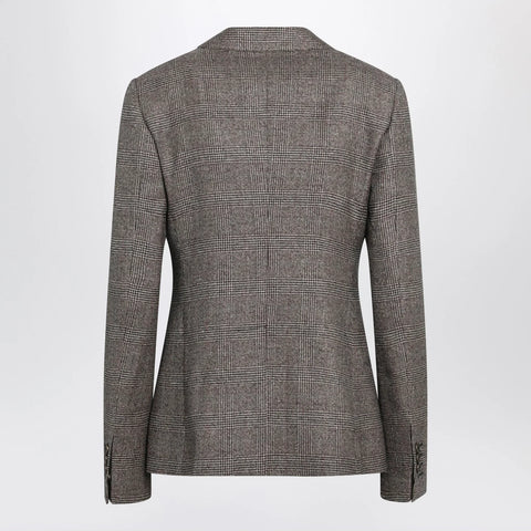 Burberry Prince of Wales Wool-Blend Single-Breasted Jacket