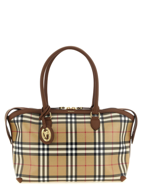 Burberry Small Check Shopping Bag