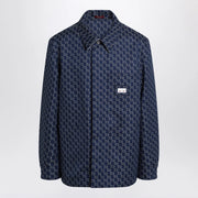 GUCCI Blue/white jacket with GG Shadow