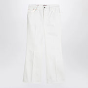 GUCCI Short white flare trousers