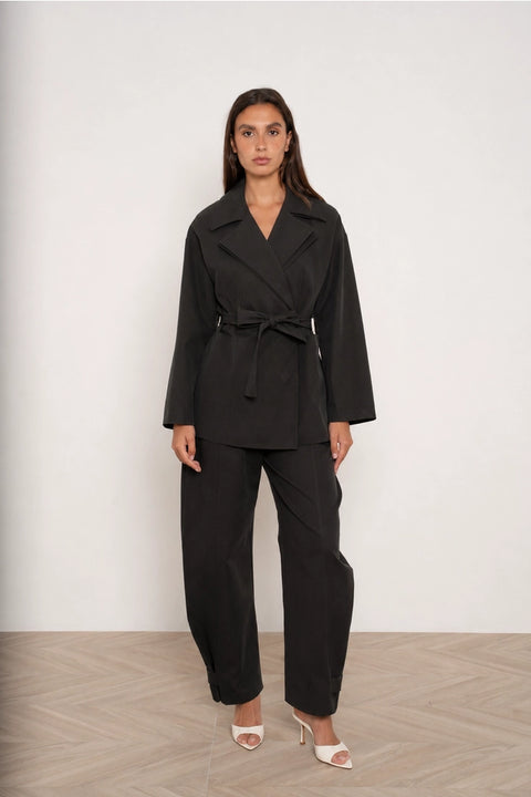 Urban Belted Wrap Jacket