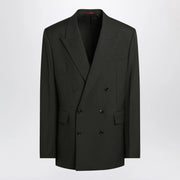 GUCCI Military green double-breasted jacket in wool