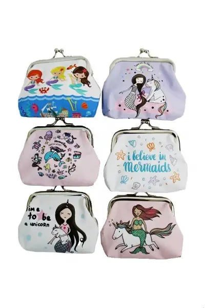 Little Mermaid Collection Coin Purse (12 Pieces)-Cap zone-Urbanheer