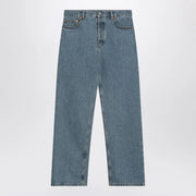 GUCCI Light blue wide-leg jeans