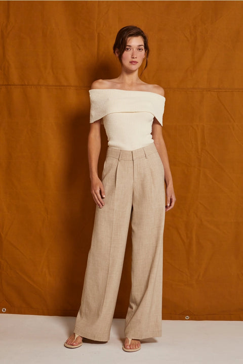 Luna Pleat Front Trouser