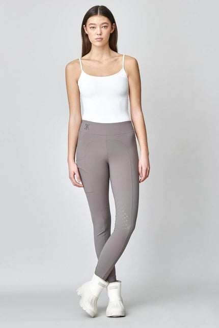 Compression Pull-On Riding Breeches Taupe-Breeches-Yagya-Urbanheer