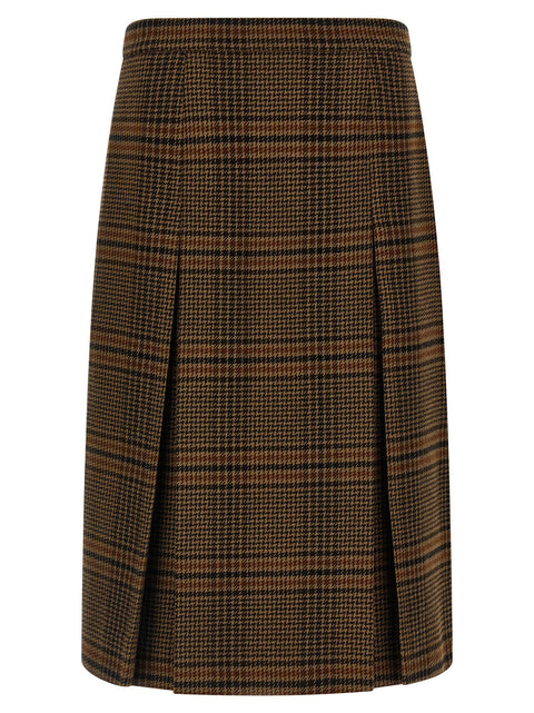 Saint Laurent Prince Of Wales Skirt