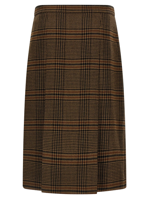 Saint Laurent Prince Of Wales Skirt