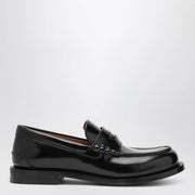 GUCCI Black loafer with removable GG detail
