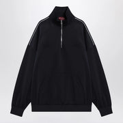 GUCCI Navy blue sweatshirt in technical jersey