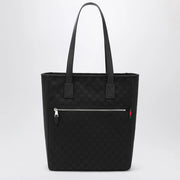 GUCCI GG black fabric shopping bag