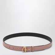 GUCCI Thin pink belt with Half Horsebit buckle