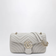 GUCCI GG Marmont medium light grey shoulder bag
