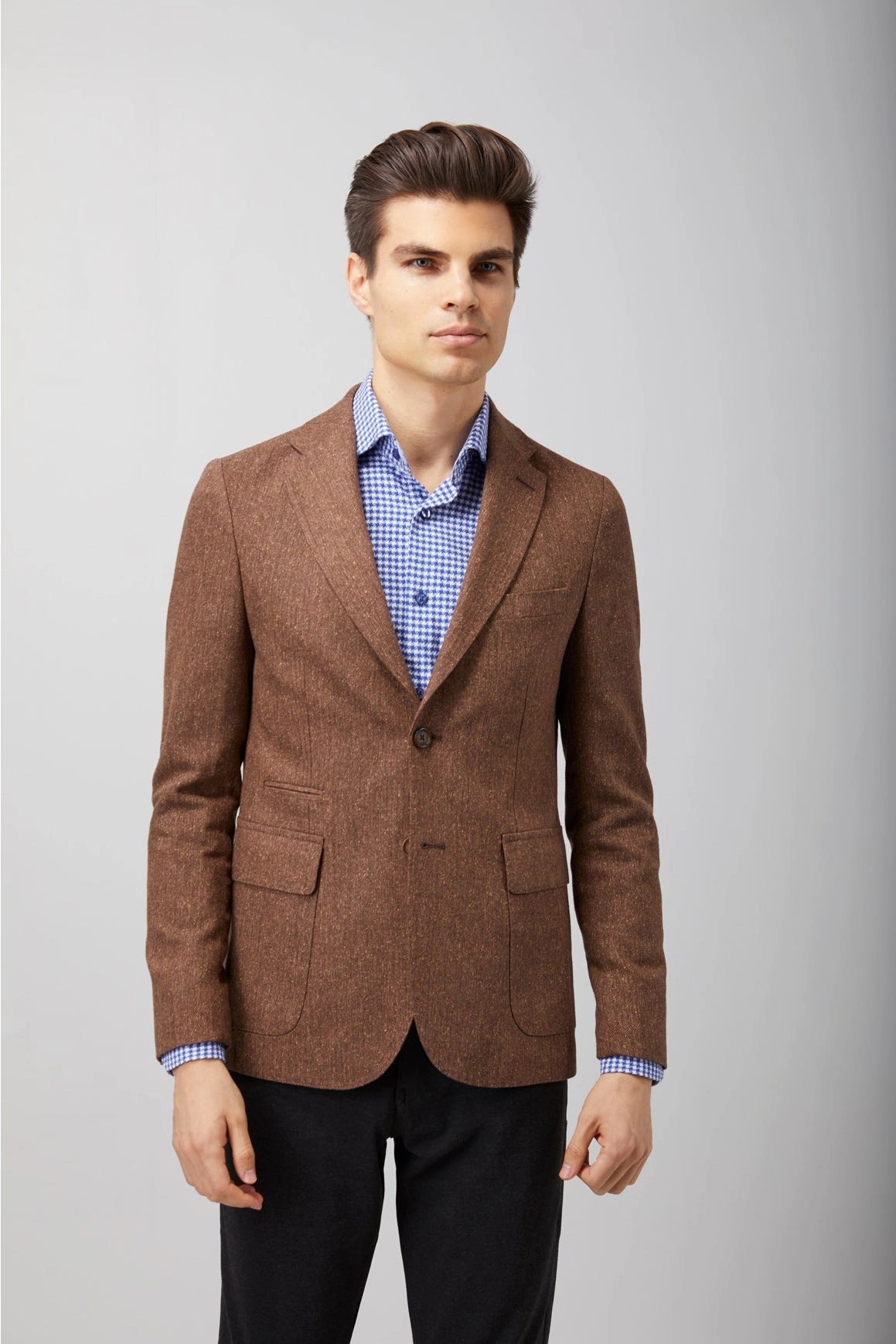 Herringbone Speckled Sportcoat-Clothing - Men-Luchiano Visconti-36R-Urbanheer