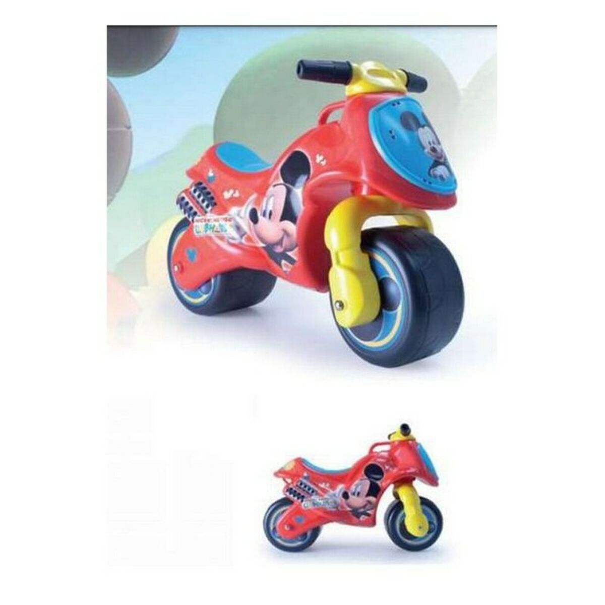 Foot to Floor Motorbike Mickey Mouse Neox Red (69 x 27,5 x 49 cm)-Toys and games, Sports and outdoors-Mickey Mouse-Urbanheer