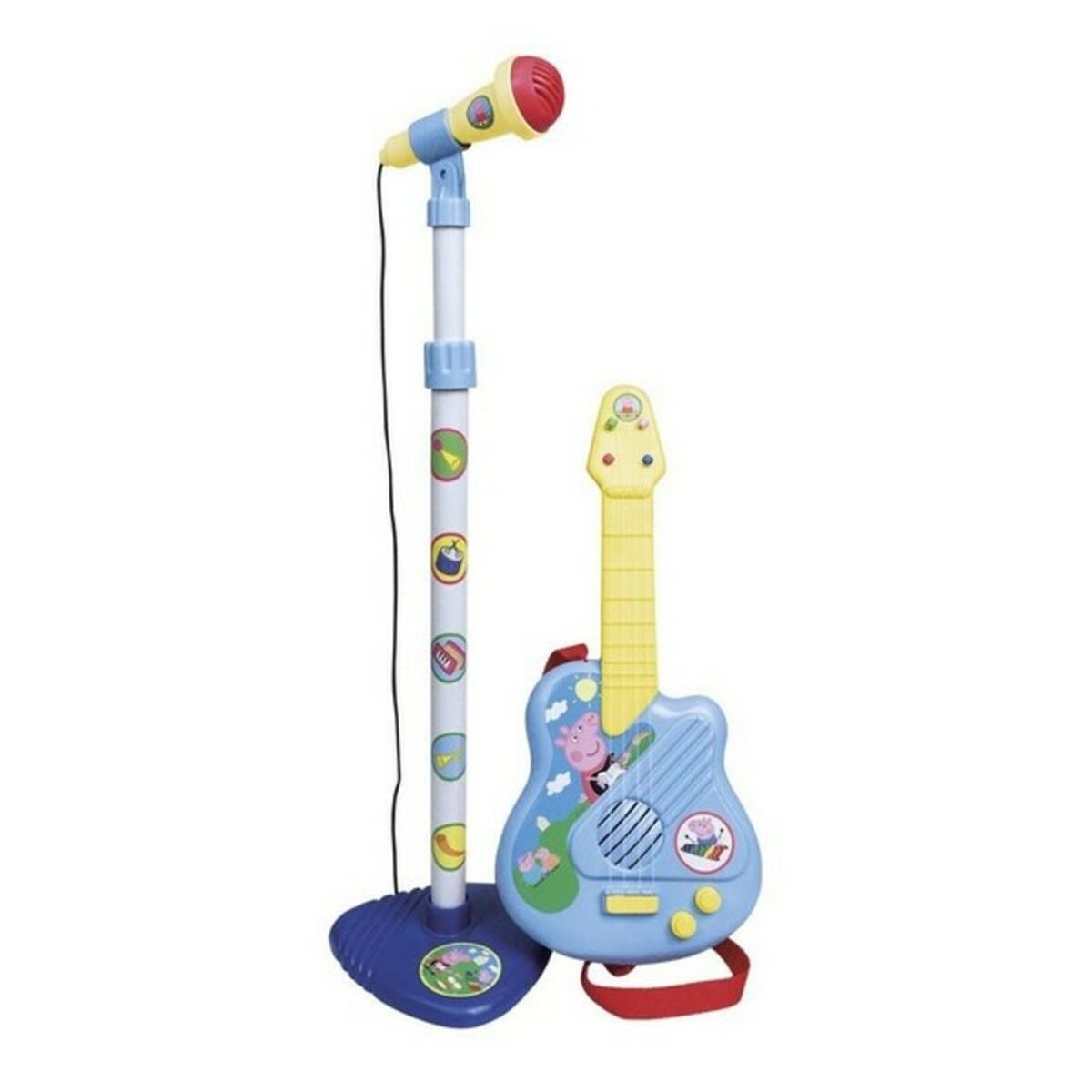 Baby Guitar + Micro Peppa Pig Peppa Pig-Toys and games, Children's musical instruments-Peppa Pig-Urbanheer