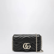 GUCCI Black GG Marmont mini shoulder bag