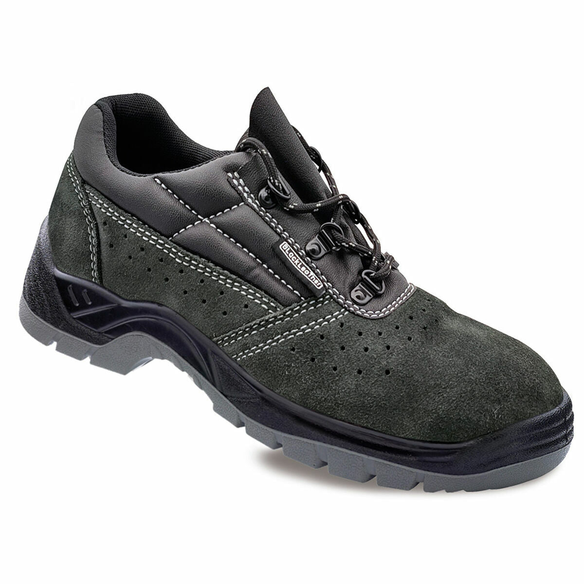 Safety shoes s1p src Blackleather Suede Grey-Shoes and accessories, Shoes-BigBuy Fashion-Urbanheer