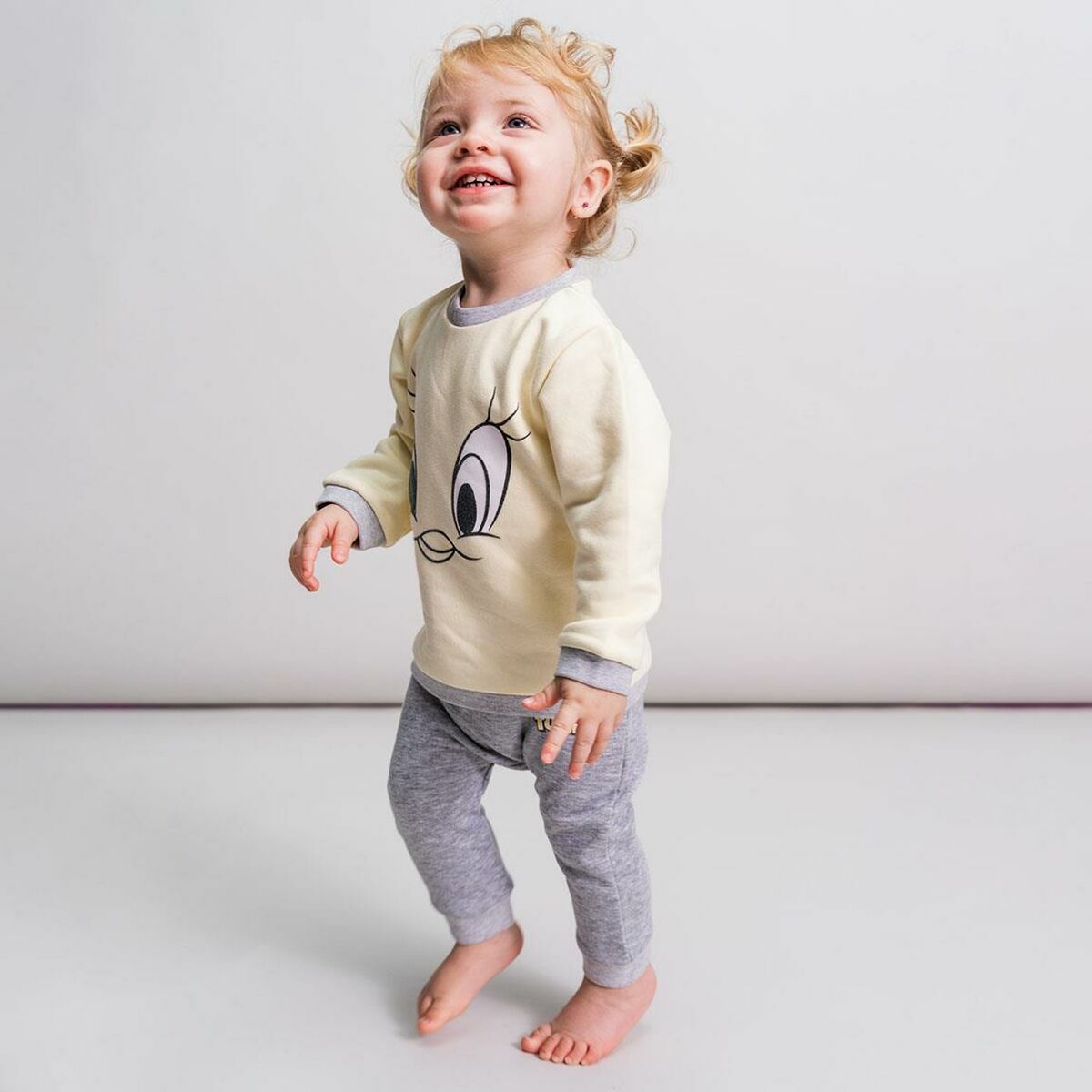 Children’s Tracksuit Looney Tunes Yellow-Sports and outdoors, Fitness and exercise-Looney Tunes-Urbanheer