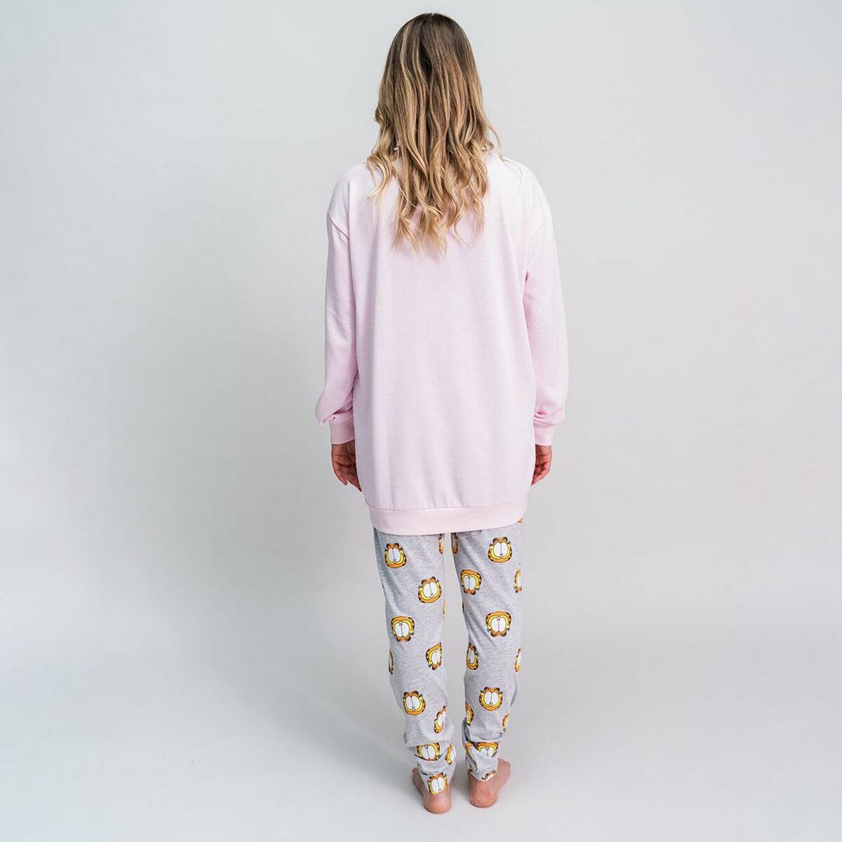 Pyjama Garfield Light Pink-Clothing, Women-Garfield-Urbanheer