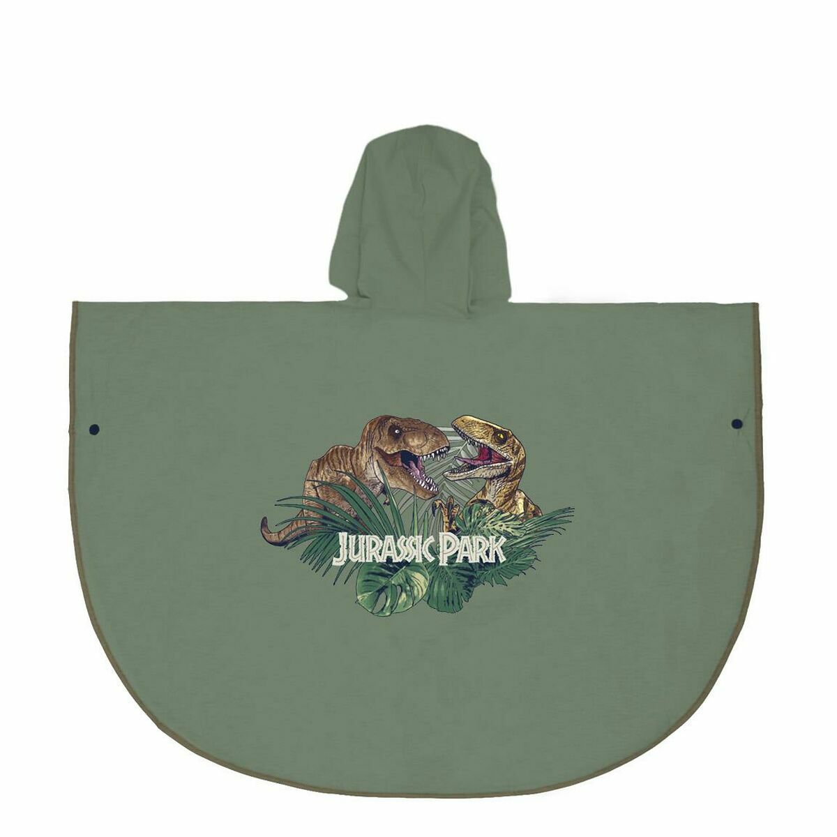 Waterproof Poncho with Hood Jurassic Park Green-Clothing, Boys-Jurassic Park-Urbanheer