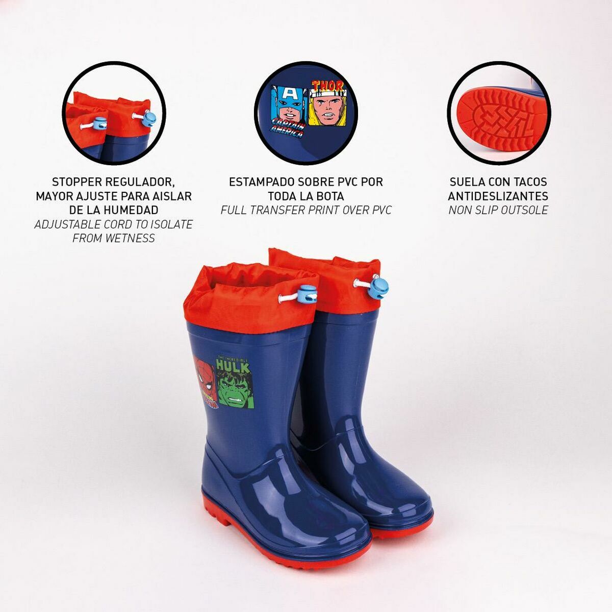 Children's Water Boots Marvel Blue-Shoes and accessories, Shoes-Marvel-Urbanheer