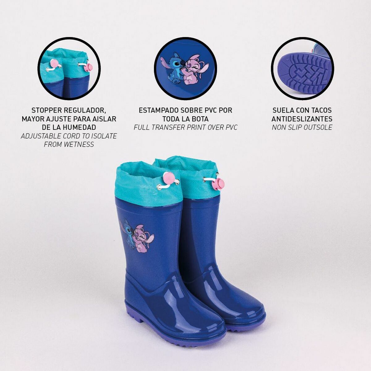 Children's Water Boots Stitch Blue-Shoes and accessories, Shoes-Stitch-Urbanheer