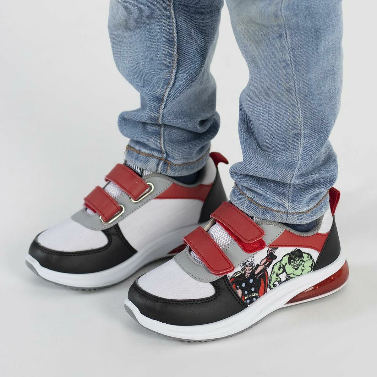 LED Trainers The Avengers Velcro Black-Shoes and accessories, Shoes-The Avengers-Urbanheer