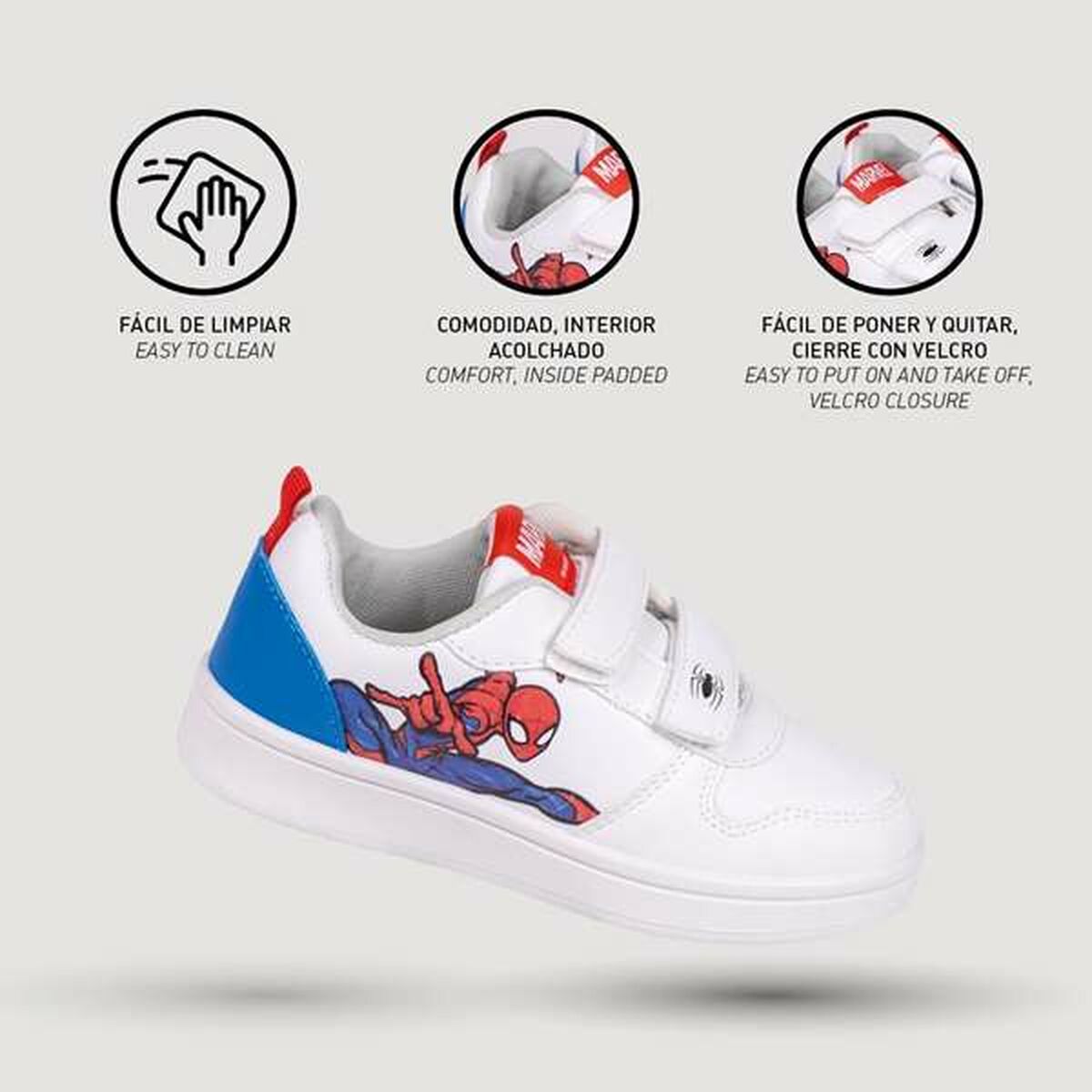 Sports Shoes for Kids Spider-Man White-Shoes and accessories, Shoes-Spider-Man-Urbanheer