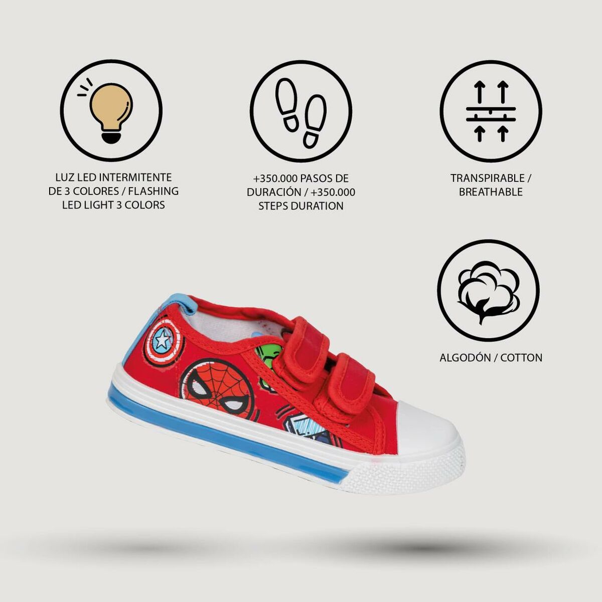 Children’s Casual Trainers The Avengers Red-Shoes and accessories, Shoes-The Avengers-Urbanheer