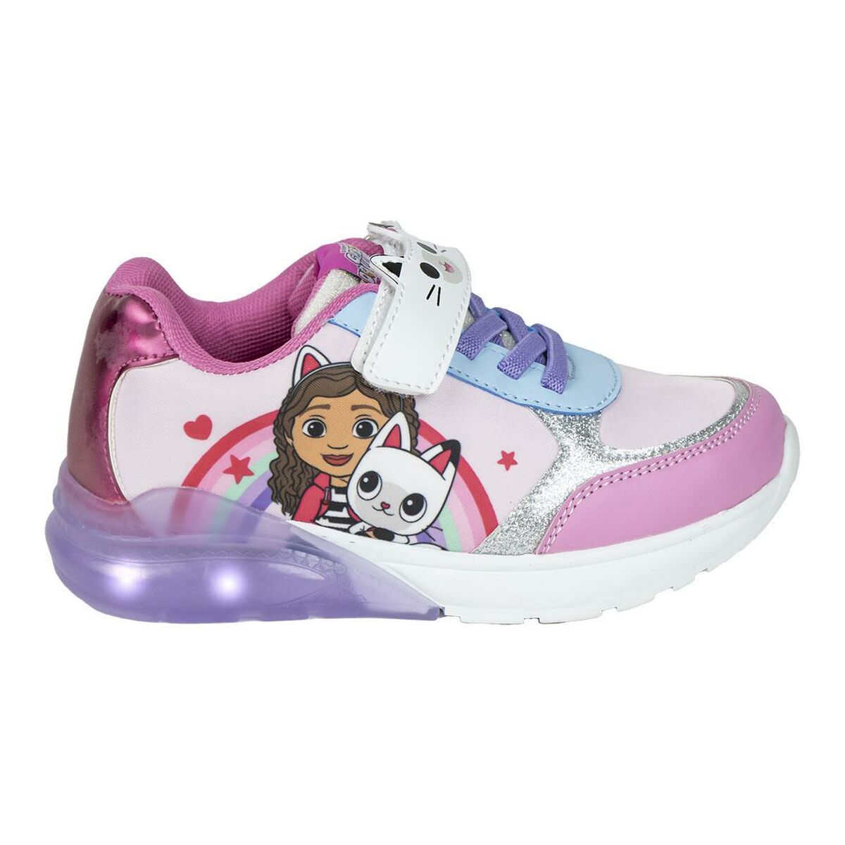 LED Trainers Gabby's Dollhouse Pink-Shoes and accessories, Shoes-Gabby's Dollhouse-Urbanheer