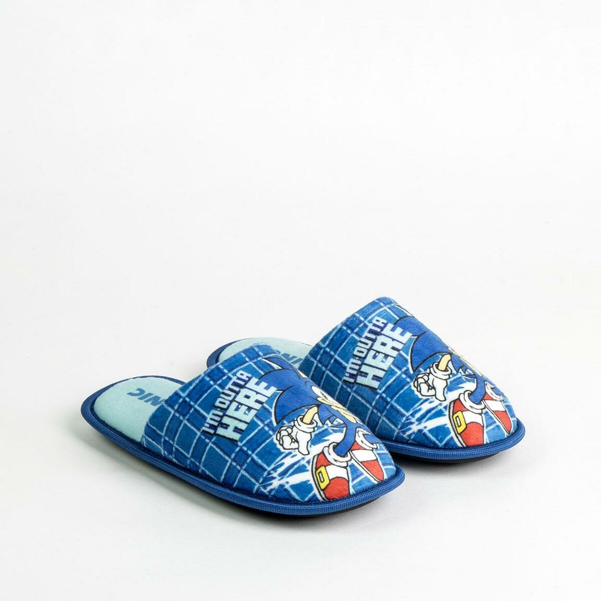 House Slippers Sonic Blue-Shoes and accessories, Shoes-Sonic-Urbanheer