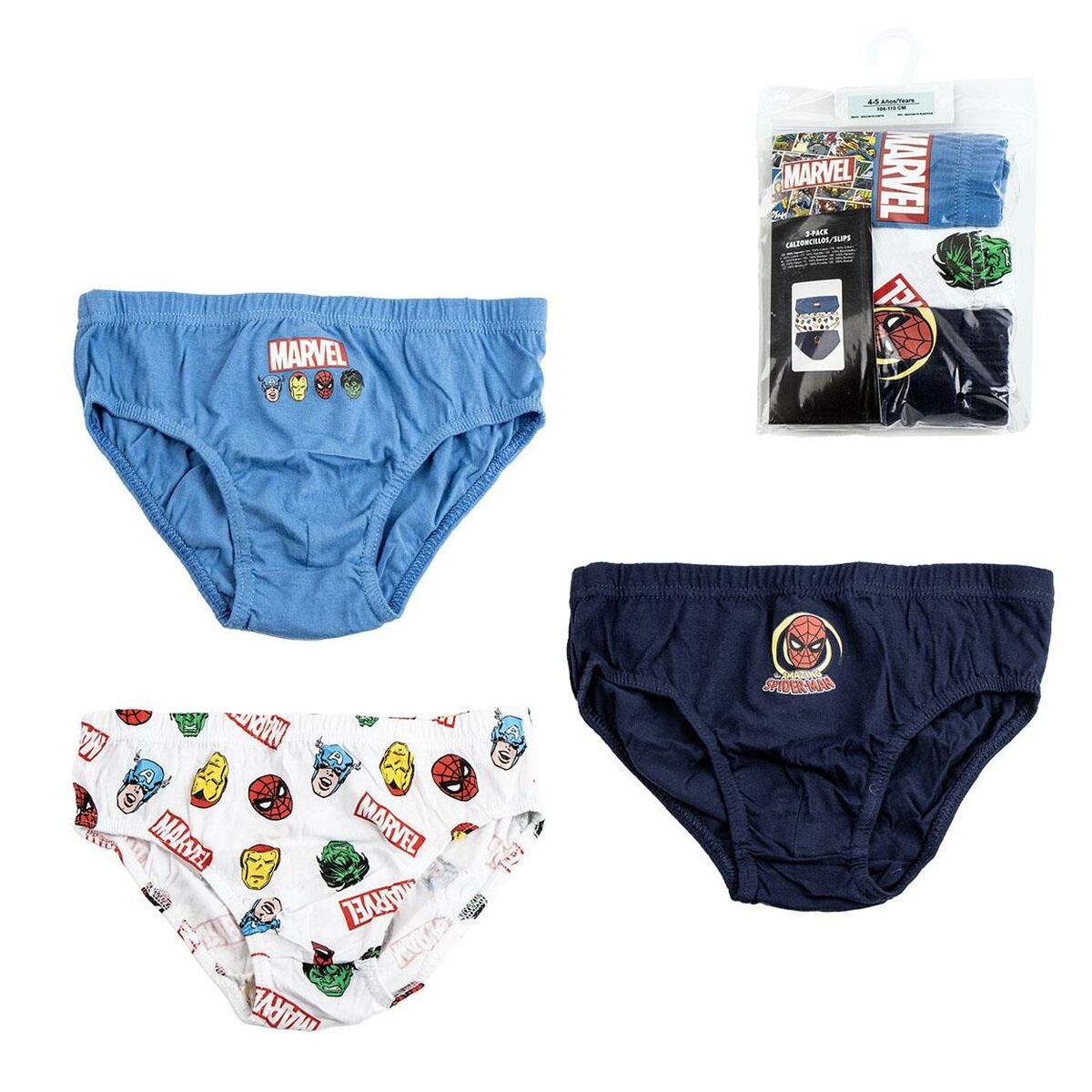 Pack of Underpants Marvel Multicolour 3 Units-Clothing, Boys-Marvel-Urbanheer