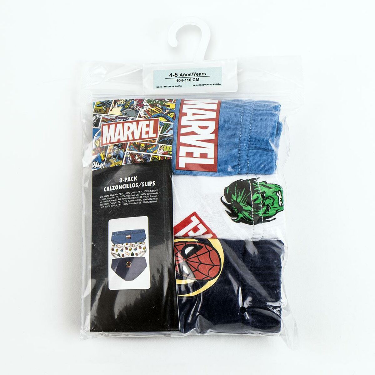 Pack of Underpants Marvel Multicolour 3 Units-Clothing, Boys-Marvel-Urbanheer