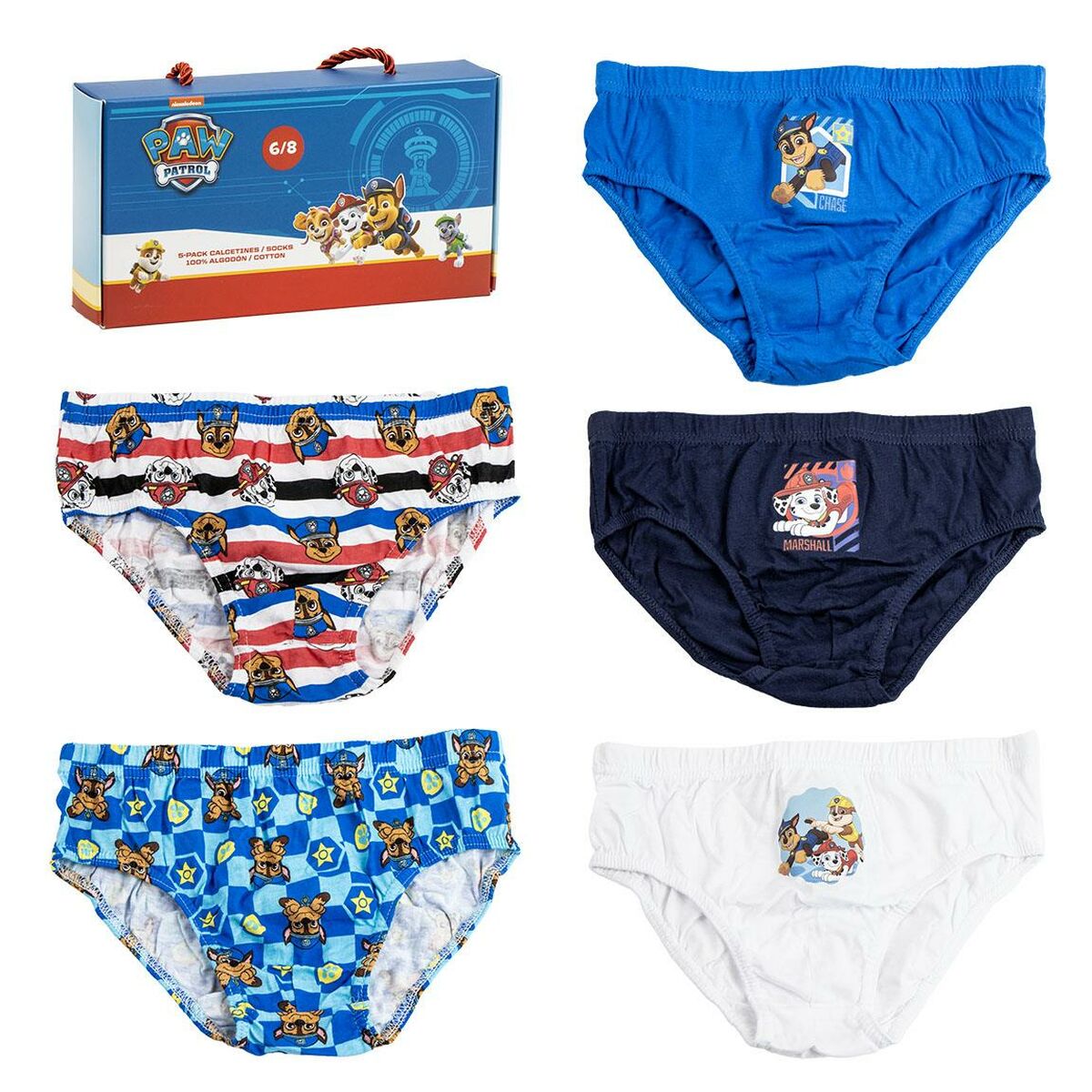 Pack of Underpants The Paw Patrol Multicolour 5 Units-Clothing, Boys-The Paw Patrol-Urbanheer