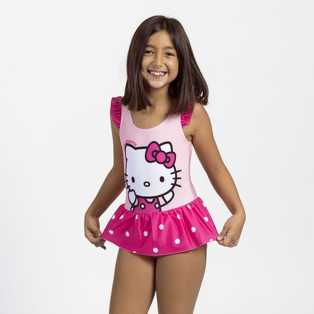 Swimsuit for Girls Hello Kitty Light Pink-Sports and outdoors, Water sports-Hello Kitty-Urbanheer