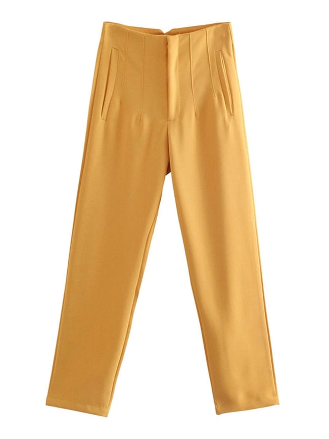 Women Formal Pants "Zara's Best Seller" 25 Color Available-Pants-Heer Decor-XS-Y-Urbanheer