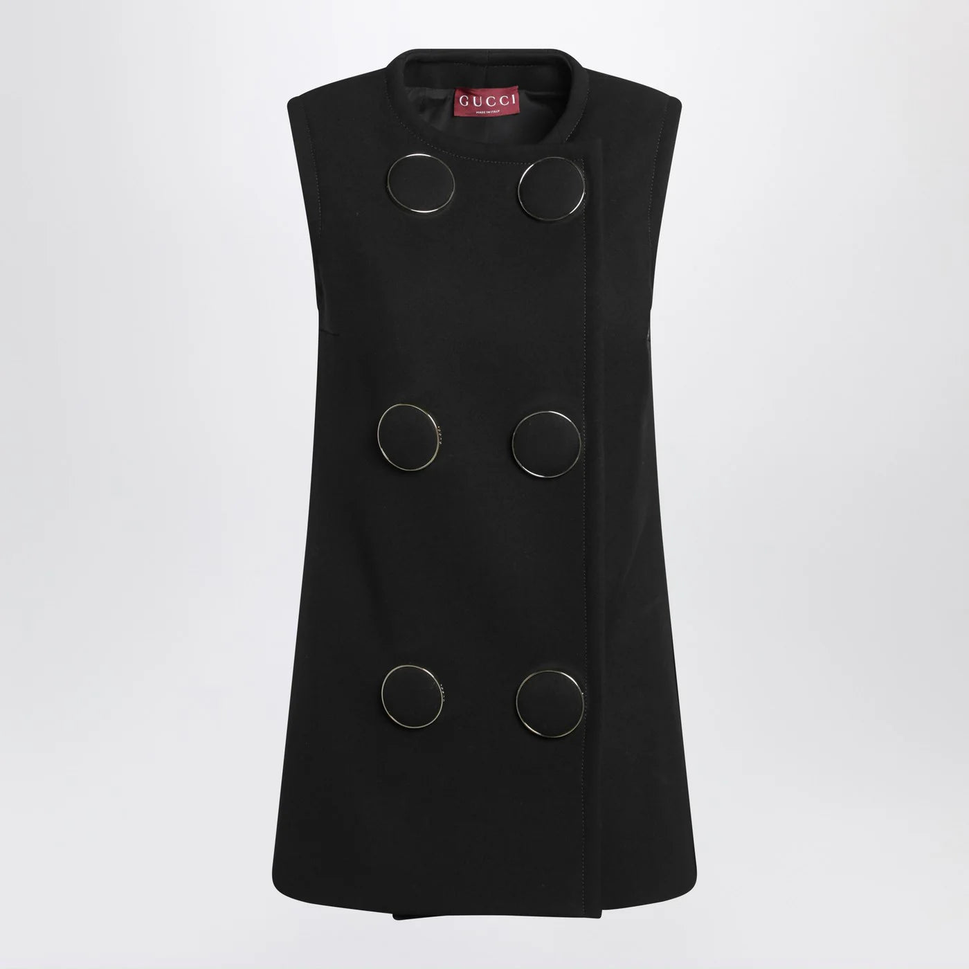 GUCCI Black vest with large buttons