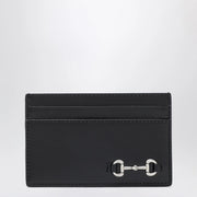 GUCCI Black cardholder with Horsebit