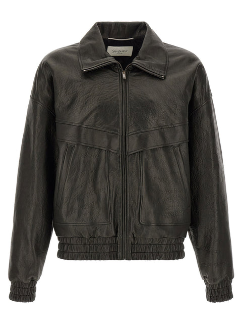Saint Laurent Bubble Leather Jacket